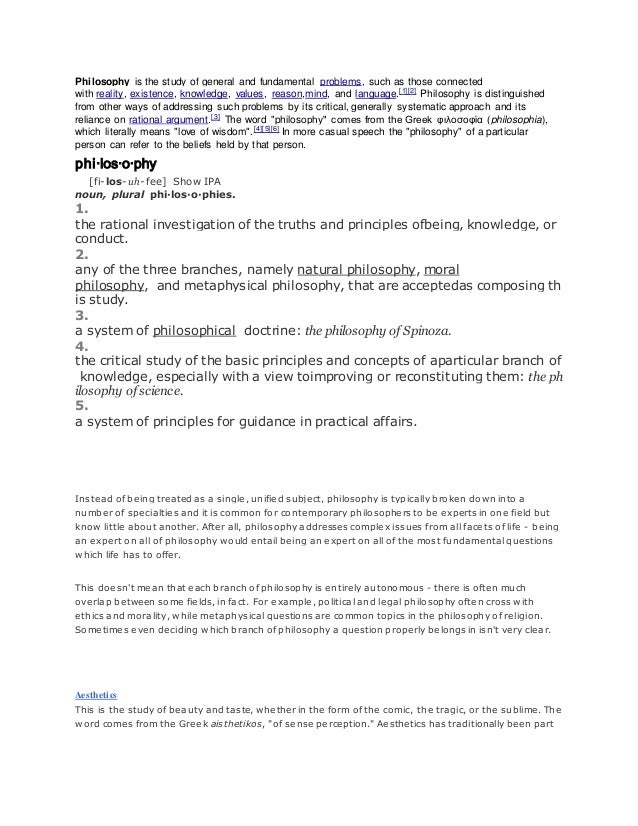 speech on reality levels of reality philosophy